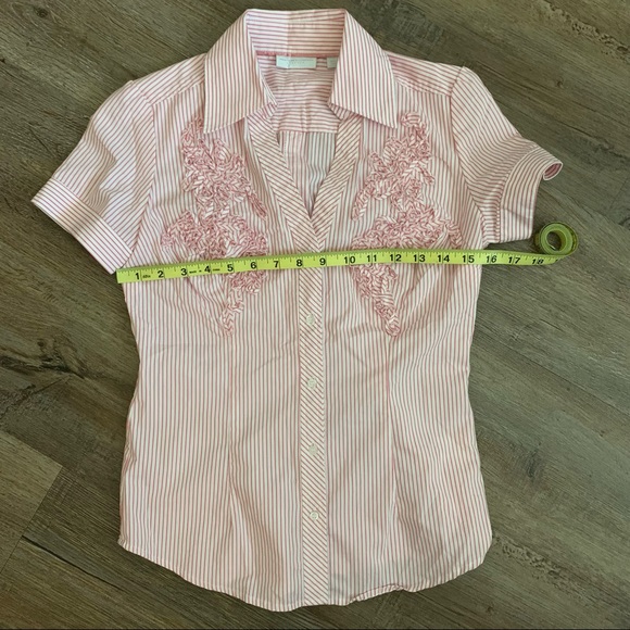 New York and Company Striped Button-up in Size XS - Picture 13 of 13